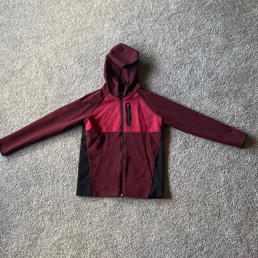 Old Navy Active Boys Size Large Dynamic Fleece Zip-Up Hooded Sweatshirt